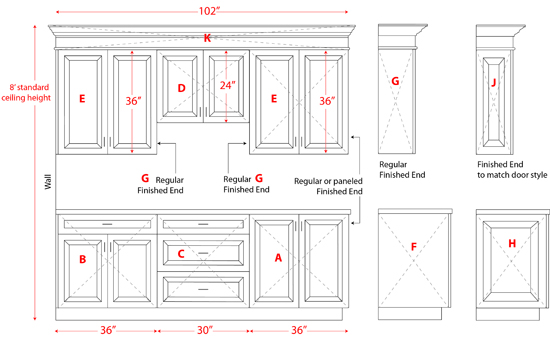 custom kitchen drawing